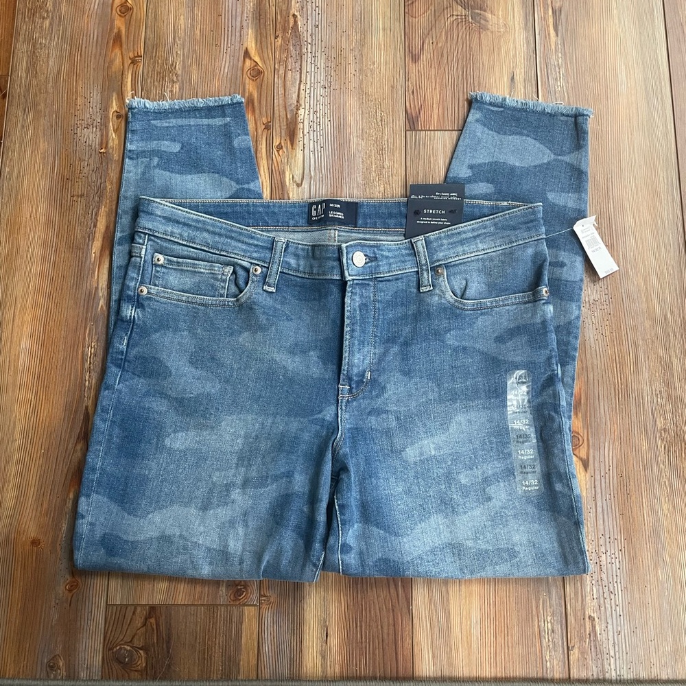 Blue Camouflage Jeans